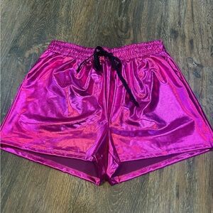 JODIFL Metallic Fuchsia Shorts
